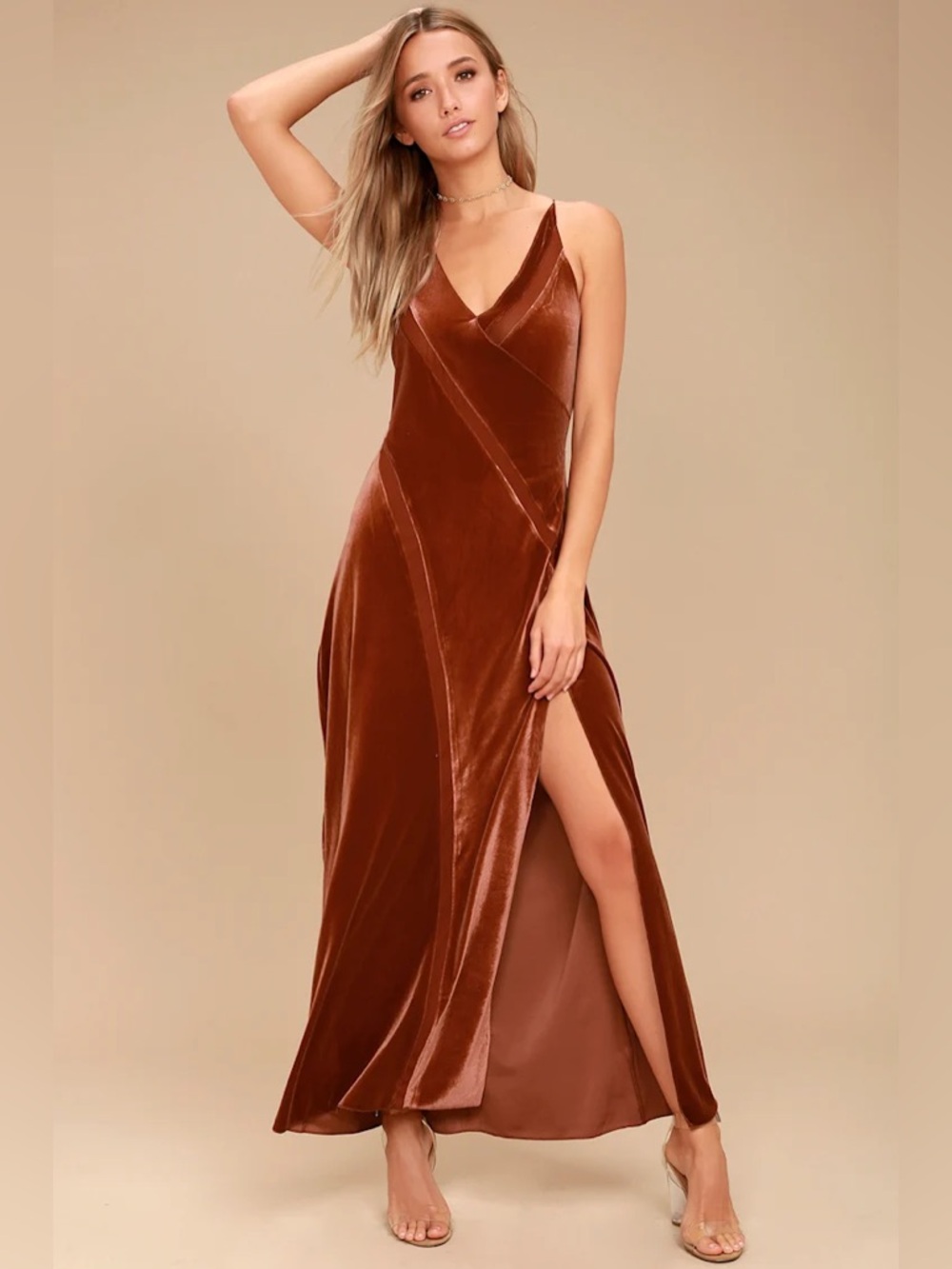 NWT Intimately Free People Spliced Velvet Maxi Dress Women’s Size Large